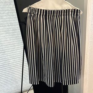 JCrew blue and white stripe skirt